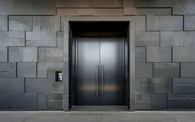 Stylish Anthracite-Colored Double-Leaf Door for Modern Interiors