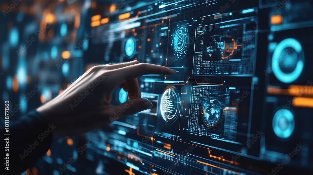 Poster digital interface interaction with advanced technology