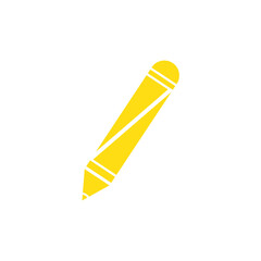 Construction pencil icon. Simple illustration of construction pencil vector icon for web design isolated on white background