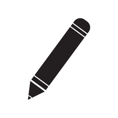 pencil, write or compose line art icon for apps and websites