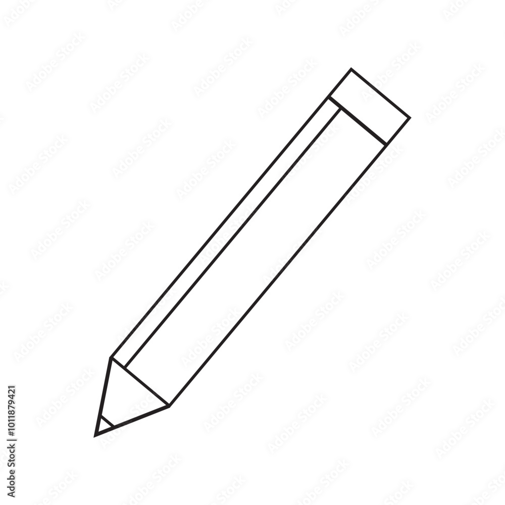 Poster pencil, write or compose line art icon for apps and websites