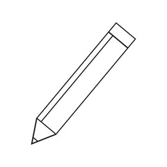 Fototapeta premium pencil, write or compose line art icon for apps and websites