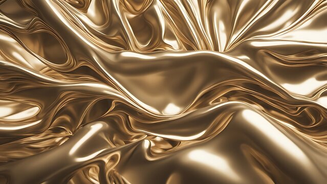Abstract Golden Fabric Texture Background