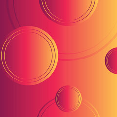 Modern abstract Orange gradient geometric round circle shape background