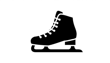 Schlittschuh symbol schwarz weiss 