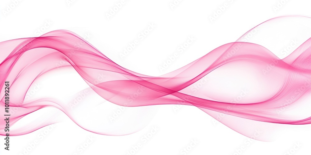 Poster pink abstract motion in design. elegant wave with soft curves for modern background