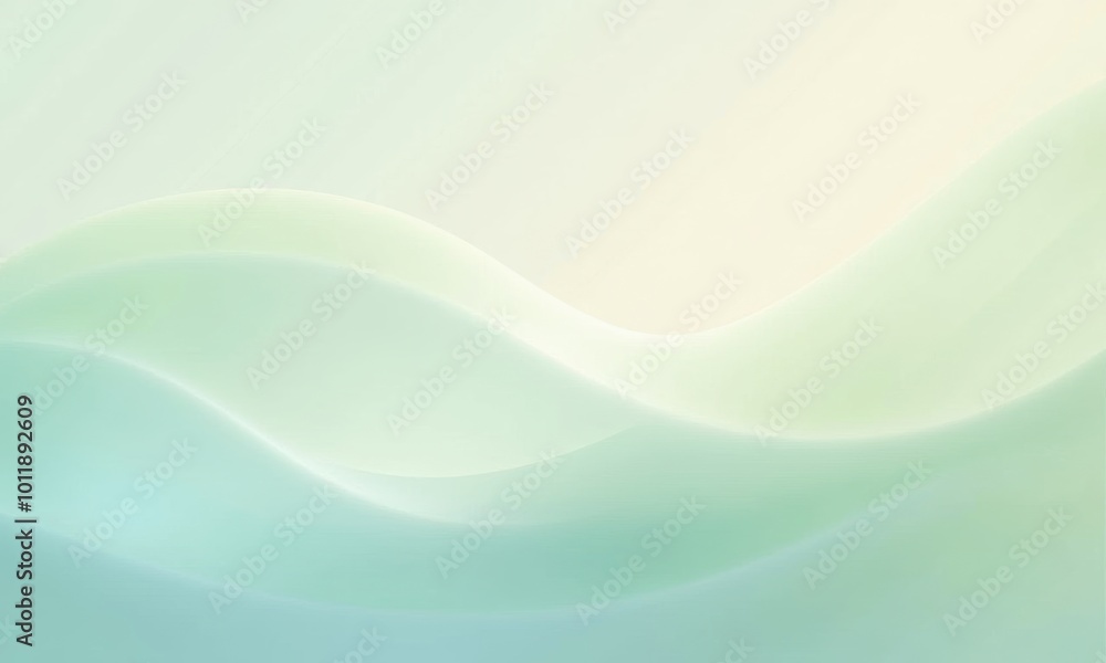 Poster soft abstract flowing rhythms in gentle colors