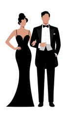 lady and gentleman illustration