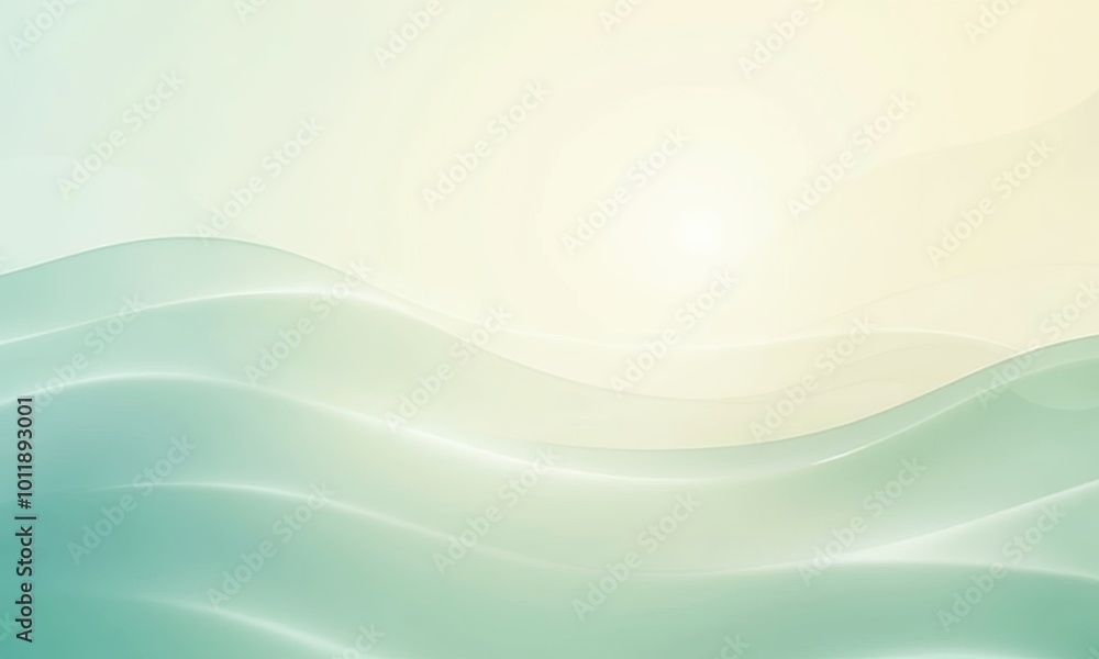 Poster abstract flowing rhythms of soft waves