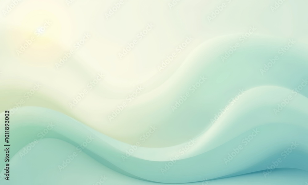 Poster abstract flowing rhythms in soft colors