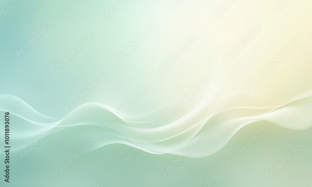 Poster abstract flowing rhythms in soft colors