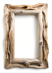 Versatile Solid Drift Wood Picture Frame: Custom Photo, Art, and Wall Display Options for Every Decor Style with blank copyspace background