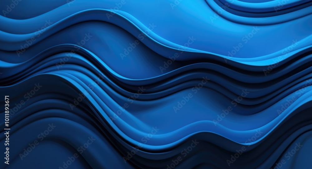 Poster blue wave pattern abstract background design for modern websites