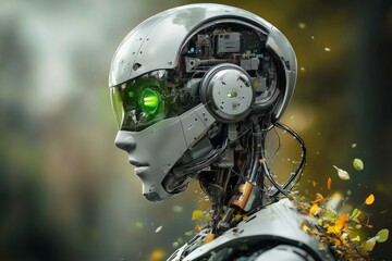 Fototapeta premium Harmonizing nature and technology through innovative design