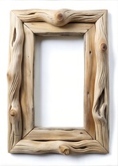 Versatile Solid Drift Wood Picture Frame: Custom Photo, Art, and Wall Display Options for Every Decor Style with blank copyspace background