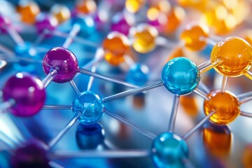 Modern design showcasing educational molecular concepts.