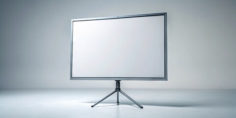 Bright White Screen Isolated on a Clean Background for Technology, Design, or Presentation Use