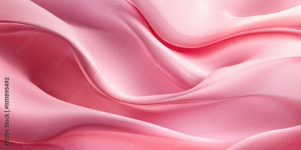 Poster elegant pink wave. a modern abstract artistic design with soft flowing patterns