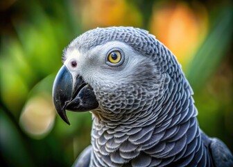 Fototapeta premium Captivating African Gray Parrot Videos Showcasing Their Intelligence and Unique Personalities in Action