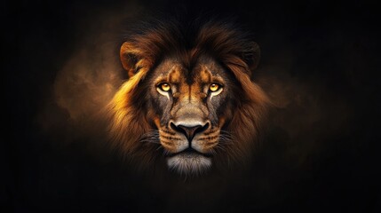 Majestic Lion in Realistic Digital Art