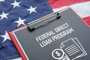 Federal direct loan program is shown using the text