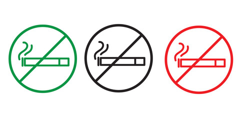 no smoking symbol vector illustration