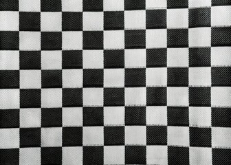 Obraz premium A sophisticated black and white checkered pattern ideal for textile and graphic design, perfect for both print and digital applications, offering timeless elegance.