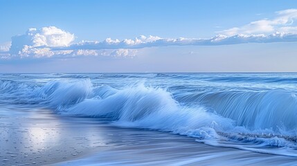 beautiful photo of blue water flowing in waves with white foam in a ocean --no text and people, human --chaos 10 --ar 16:9 Job ID: 64011c6f-887e-4536-a77e-9f7890cc6c58