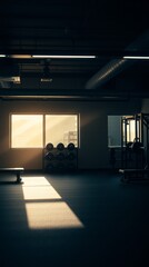 A shot of a gym gym room Ultra realistic Photorealistic Cinematic photography