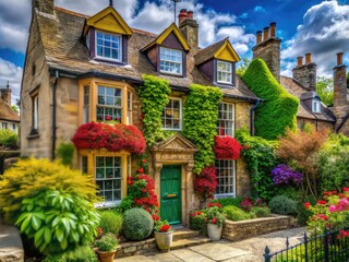 Charming Old House in a Quaint UK City with Historic Architecture and Lush Green Surroundings