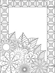 Flowers Coloring Pages For Adules