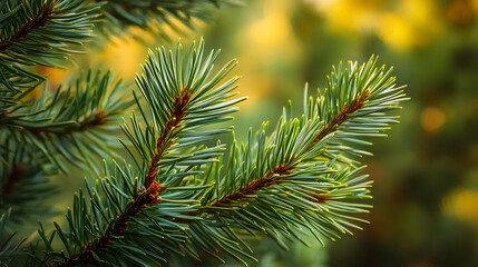 Pine branches from the forest with green needles , tree, forest, nature, pine, branches, green, needles, foliage
