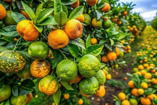 Citrus fruit diseases impact growth and quality in orchards and gardens globally, resulting in reduced yields and affecting overall fruit health and marketability.