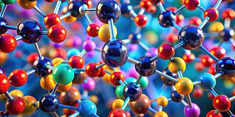 Chemical Structure of Carbon Monoxide in 3D Representation with Molecular Bonds and Atoms Visualized
