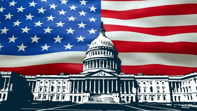 Washington DC - American flag