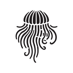 ellyfish Silhouette Ocean vector  Art