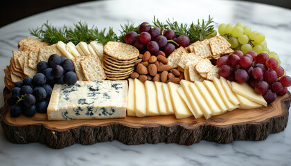 cold cuts board with salami cheese and other snacks