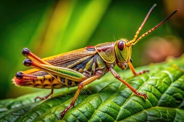 Fototapeta premium Close-up Images of Common Household Insects Found in Homes and Gardens for Educational Purposes