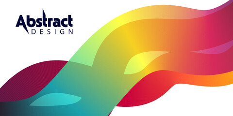 Obraz premium abstract design background, Vector 3D abstract background with paper cut shapes. Colorful carving art. Paper craft landscape with gradient