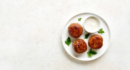 Minced pork and beef cutlets