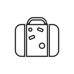 Travel summer vacation elements and holiday symbols vector illustration