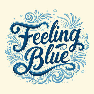 Naklejki feeling blue
