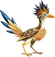 Obraz premium roadrunner vector illustration silhouette image icon