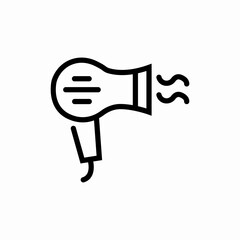 hair dryer icon sign vector