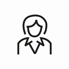 woman employee icon sign vector