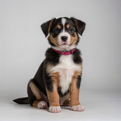 jack russell terrier puppy on white background