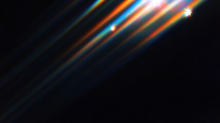 Fototapeta premium dispersion of light, simple screen, black background