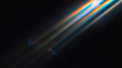 dispersion of light, simple screen, black background