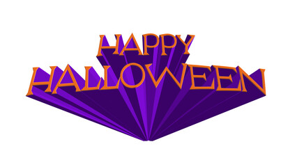 HAPPY HALLOWEEN 3D Text