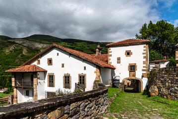 Scenic view of Tudanca, a traditional small village in Cantabria in Saja-Nansa region.